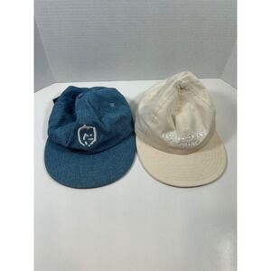 Actual Source Books Hat Denim Baseball Cap Blue Graphic Adjustable Made in USA